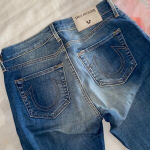 True Religion Women's Classic Blue Skinny Leg Jeans